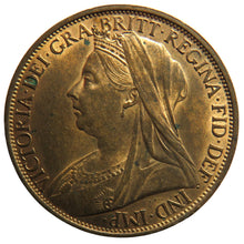 Load image into Gallery viewer, 1900 Queen Victoria One Penny Coin In High Grade - Great Britain
