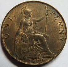 Load image into Gallery viewer, 1900 Queen Victoria One Penny Coin In High Grade - Great Britain
