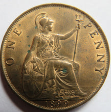 Load image into Gallery viewer, 1899 Queen Victoria One Penny Coin In High Grade - Great Britain
