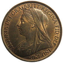 Load image into Gallery viewer, 1898 Queen Victoria One Penny Coin In High Grade - Great Britain
