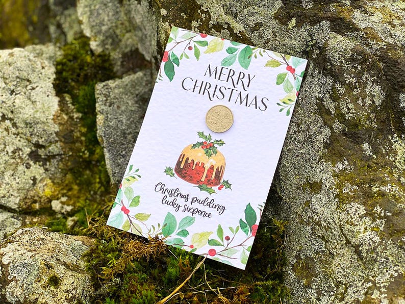 Christmas Pudding Lucky Sixpence Gift