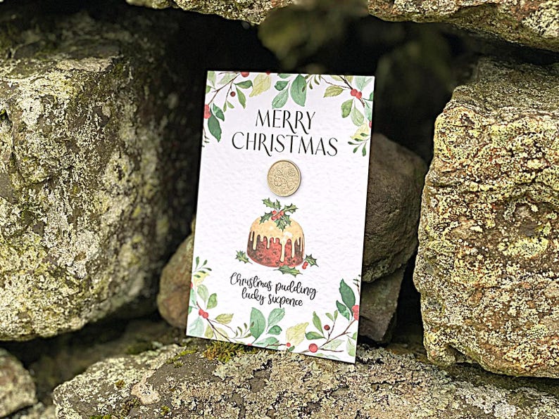 Christmas Pudding Lucky Sixpence Gift