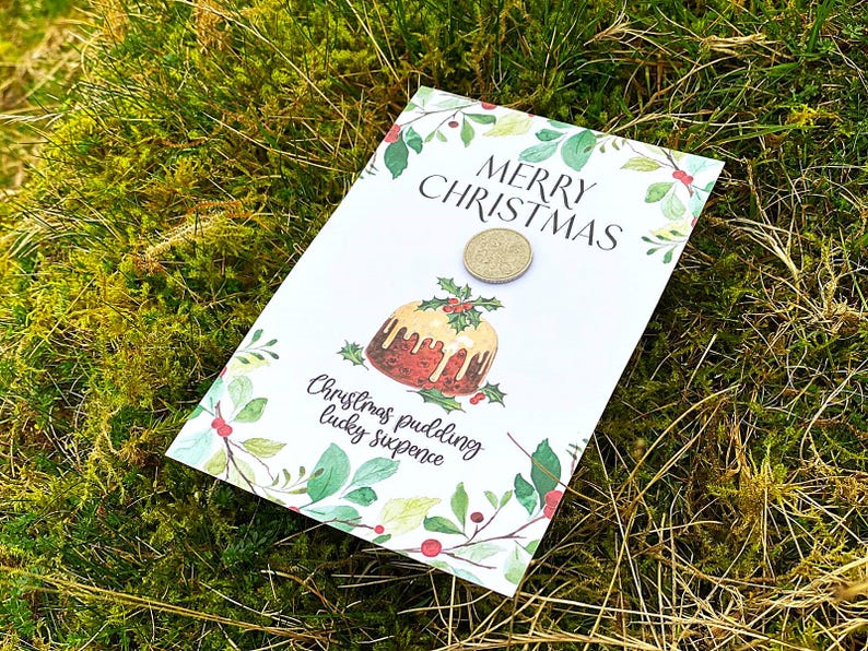 Christmas Pudding Lucky Sixpence Gift