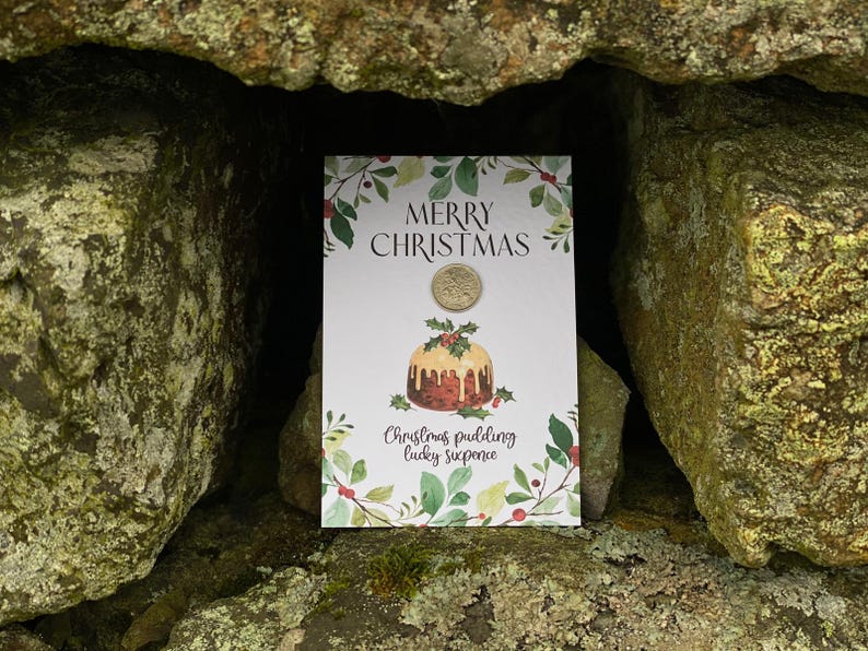 Christmas Pudding Lucky Sixpence Gift