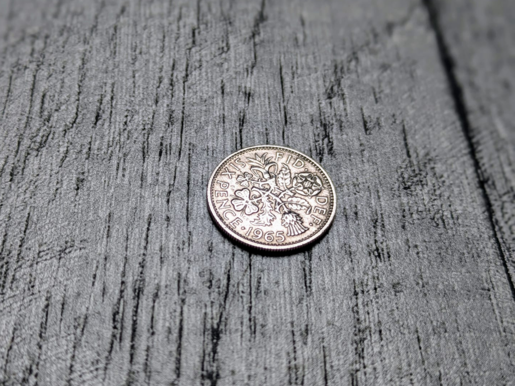 1966 sixpence coin for 60th birthday card