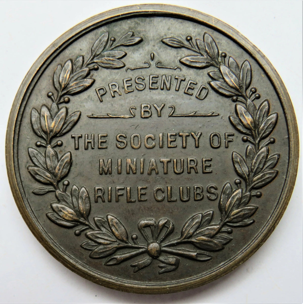 The Society Of Miniature Rifle Clubs Vintage Medal - The Bell Medal
