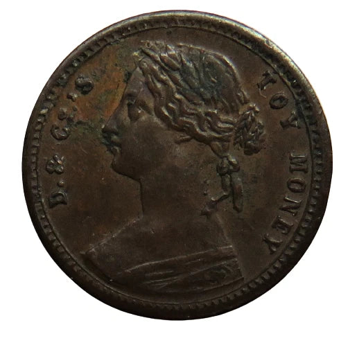 1880 Toy Money One Penny Very Small Coin