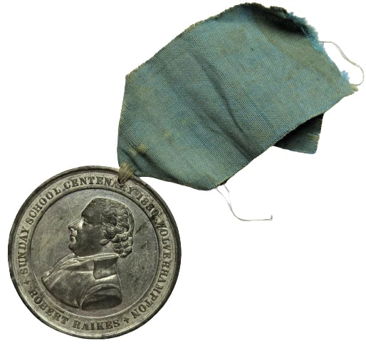 Robert Raikes Sunday School Centenary 1880 Wolverhampton Medal