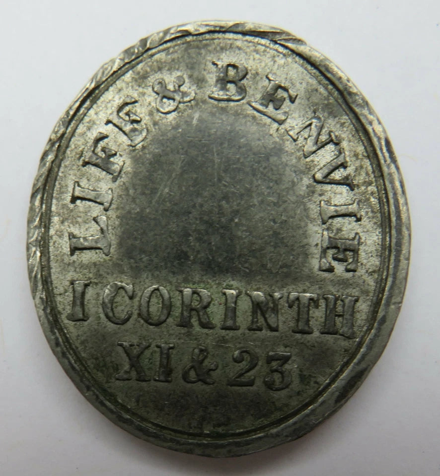 1854 Liff & Benvie, Angus Church Communion Token