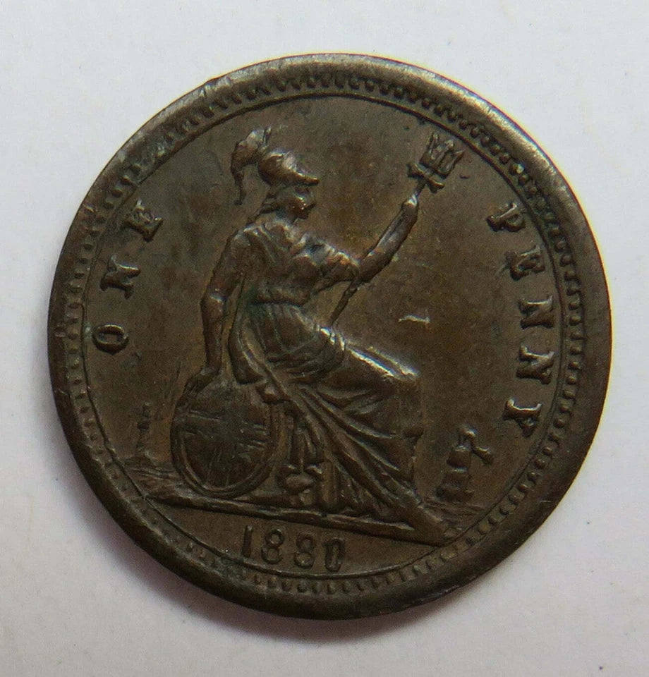 1880 Toy Money One Penny Very Small Coin