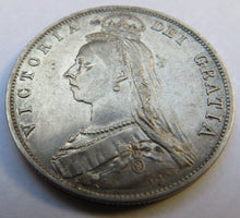 Load image into Gallery viewer, 1887 Queen Victoria Jubilee Head Halfcrown Coin - Great Britain
