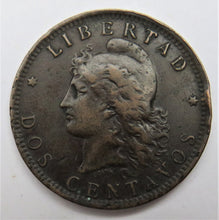 Load image into Gallery viewer, 1890 Argentina 2 / Dos Centavos Coin
