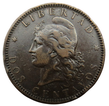 Load image into Gallery viewer, 1893 Argentina 2 / Dos Centavos Coin
