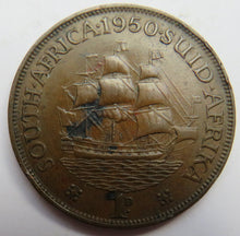 Load image into Gallery viewer, 1940 King George VI South Africa One Penny Coin
