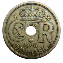 Load image into Gallery viewer, 1926 Denmark 25 Ore Coin
