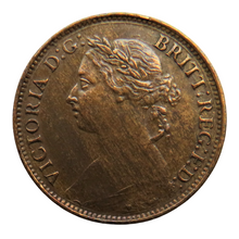 Load image into Gallery viewer, 1884 Queen Victoria Bun Head Farthing Coin
