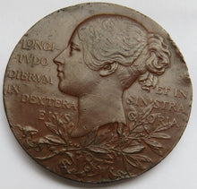 Load image into Gallery viewer, 1837-1897 Queen Victoria Diamond Jubilee Large Bronze Medal
