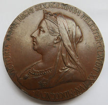 Load image into Gallery viewer, 1837-1897 Queen Victoria Diamond Jubilee Large Bronze Medal
