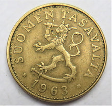 Load image into Gallery viewer, 1963 Finland 50 Pennia Coin
