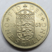 Load image into Gallery viewer, 1963 Queen Elizabeth II (English) Shilling Coin - Great Britain
