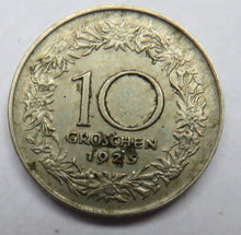 Load image into Gallery viewer, 1925 Austria 10 Groschen Coin
