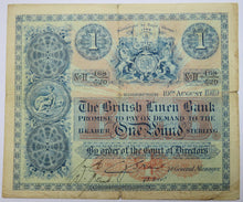 Load image into Gallery viewer, 1919 The British Linen Bank £1 One Pound Banknote
