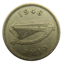 Load image into Gallery viewer, 1948 Ireland Eire Threepence Coin
