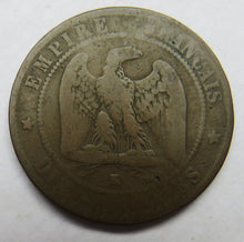 Load image into Gallery viewer, 1864-K France 10 Centimes Coin
