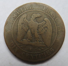 Load image into Gallery viewer, 1864-K France 10 Centimes Coin
