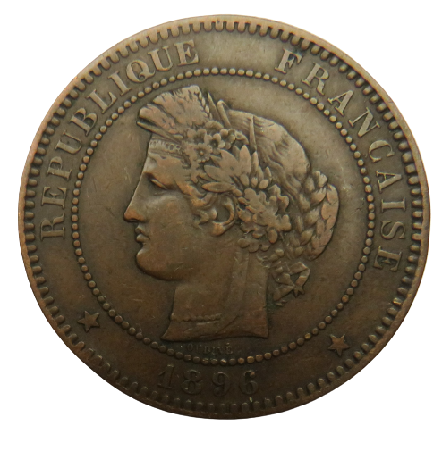 1896-A France 10 Centimes Coin