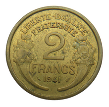 Load image into Gallery viewer, 1941 France 2 Francs Coin
