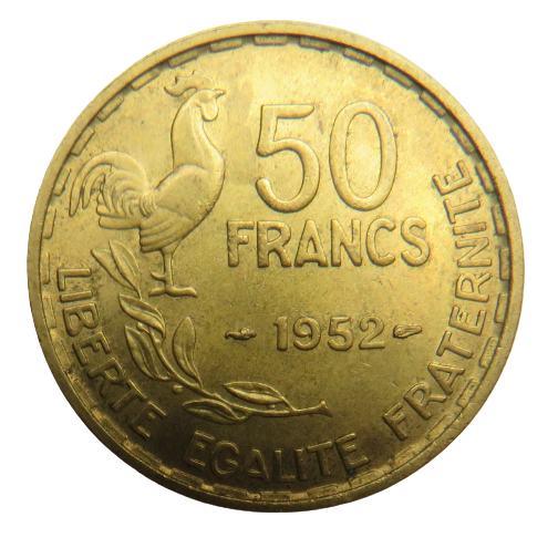 1952 France 50 Francs Coin