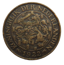 Load image into Gallery viewer, 1922 Netherlands One Cent Coin
