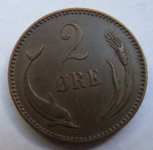 Load image into Gallery viewer, 1902 Denmark 2 Ore Coin
