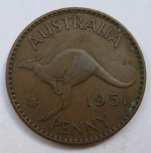 Load image into Gallery viewer, 1951 King George VI Australia One Penny Coin
