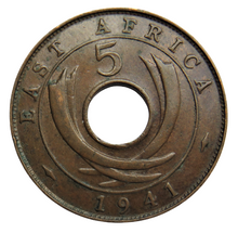 Load image into Gallery viewer, 1941-I East Africa 5 Cents Coin
