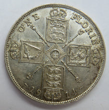 Load image into Gallery viewer, 1914 King George V Silver Florin Coin - Great Britain
