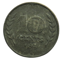 Load image into Gallery viewer, 1942 Netherlands 10 Cents Coin
