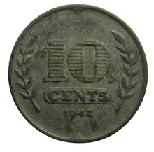 Load image into Gallery viewer, 1942 Netherlands 10 Cents Coin
