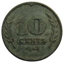 Load image into Gallery viewer, 1942 Netherlands 10 Cents Coin
