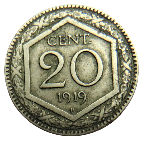 1919 Italy Centesimi Coin