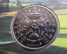 Load image into Gallery viewer, The 2014 Ryder Cup Gleneagles Scotland Commemorative Coin &amp; Stamp Cover
