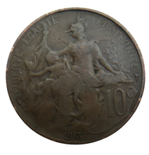 Load image into Gallery viewer, 1913 France 10 Centimes Coin
