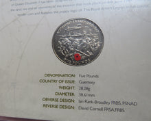 Load image into Gallery viewer, 1944-2004 D-Day £5 Guernsey Coin Presentation Pack 60th Anniversary Tribute
