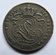 Load image into Gallery viewer, 1907 Belgium One Centime Coin
