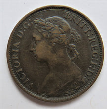 Load image into Gallery viewer, 1886 Queen Victoria Farthing Coin Great Britain
