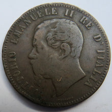 Load image into Gallery viewer, 1863 Italy 10 Centesimi Coin
