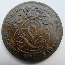 Load image into Gallery viewer, 1851 Belgium 5 Centimes Coin
