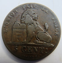 Load image into Gallery viewer, 1851 Belgium 5 Centimes Coin
