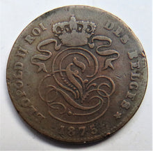 Load image into Gallery viewer, 1875 Belgium 2 Centimes Coin
